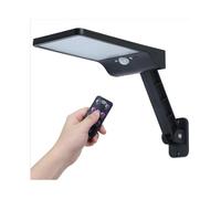 (1pc Black) Solar Street Light Wall Led Motion Powered Outdoor Sensor Pir Garden