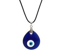 1PC Blue Glass 30mm Pendants Necklace For Women Men TurkeyLucky Necklace Choker Jewelry Accessories,2