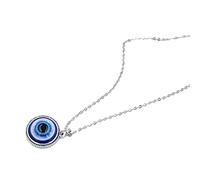 1PC Blue Glass 30mm Pendants Necklace For Women Men TurkeyLucky Necklace Choker Jewelry Accessories,5