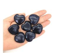 1PC Blue Sandstone Crystal Gemstone Crystal Heart Shaped Polished Quartz Crystals home decor