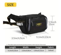 1pc Bolsa de Cintura para Electricista Reforzada, Bolso Multifuncional de Herramientas en Tela Oxford con Banda Ancha, Tela Oxford