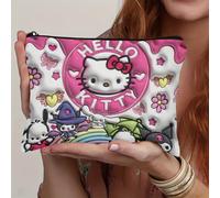 1pc Bolsa de Cosméticos Hello Kitty de Gran Capacidad, con Diseño Adorable, para Maquillaje y Artículos Esenciales de Viaje - Regalo Ideal para Navidad, San Valentín y , Neceser de Viaje