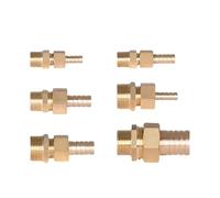 1pc Brass 3/4" Male Swivel Thread To 8mm Hose Barb Bulkhead Brass Barbed Pagoda Pipe Joint Fittings