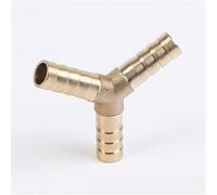 1PC Brass Barb Pipe Fitting Y Type 3 way tee connector For 8mm 10/12/14/16/19/25mm hose copper Pagoda Tube Fittings,14mm