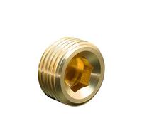 1pc Brass Hexagon Pipe 1/8" BSPT Male Countersunk End Fitting Water Gas Oil