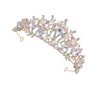1pc Bride Headband Vintage Princess Rhinestone Crown Crystal Headband Tiaras Weddal Weddal Tiaras Crown Crown Bride Partes para boda Corona vintage