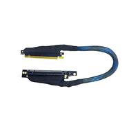 1Pc Cable de Extensión PCIE 4.0 X16 para GEN4 Arnés de Malla Trenzada Elevador para Tarjeta Gráfica de Servidor AI (30cm, 16AD4 Derecha-Derecha)