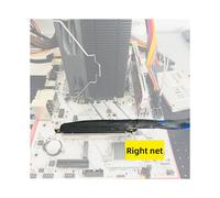 1Pc Cable de Extensión PCIE 4.0 X16 para GEN4 Arnés de Malla Trenzada Elevador para Tarjeta Gráfica de Servidor AI (30cm, 16AD4 Derecha-Derecha)