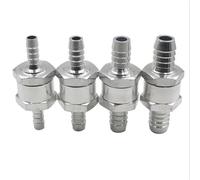 1pc Car Fuel One-way Check Valve 6/8/10/12mm Aluminium Gasoline Diesel Fuel Pump One-Way Check Valve Non-Return for Car Boat(1PC 8mm)