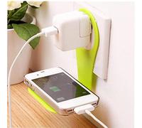 1pc Cargador De Teléfono Móvil La Repisa De Pared De Carga del Teléfono Sostenedor del Estante De Corte Libre del Teléfono Celular del Soporte del Estante Color Azar