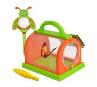1pc Cricket Keeper Cricket Cage Insect Catching Kit Kiter Catter Catcher Almacenamiento Niños Naturaleza Ciencia Aprendizaje Accesorios de exploración de Patio Trasero (Rrange & Green)