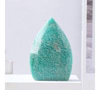 1PC Crystal Stone Hand-Carved Flame Shape Home Desktop Decoration Crystal Crafts (Size : 100-200g)