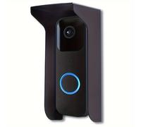 1pc Cubierta Metálica para Timbre Resistente a , Cubierta para Timbre de Lluvia, Parasol Antirreflejo, Compatible con Blink/Ring //Wyze// Video Doorbell, Negro
