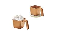 1PC Cuchara de hielo cuadrada y cuchara de medición para máquina Cuchara de porción de gran capacidad para cafeterías y té con leche Cuchara profesional para congelador, Apto para lavavajillas