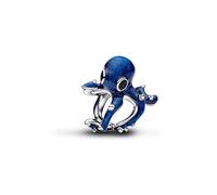 1pc Cuentas con dije de azul, colgante, compatible con original de serpiente plateada, cuentas para collar, para joyería, regalo para mujeres
