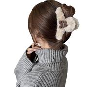 1PC Cute plush bear Clip Hair Claw Clips Elastic Hairs Bands for Thick and Thin Hairs? Fashion Hair Styling Accessories Gifts for Women Girls