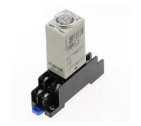 1pc DC 24V 0-60 Minute Power-on Delay Rotary Knob DPDT Timer Timing Time Relay H3Y-2 With Base Socket PYF08A CZMDKEXM