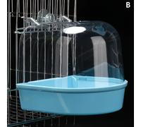 1pc de Baño para Aves Compatible con - Jaula de Ducha de Plástico Adecuada para Canarios, , Loros - Baño para Aves que para Jaula, Fácil de Instalar, Baño Higiénico para Mascotas