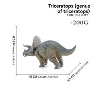1pc de Dinosaurio Jurásico, Adorno de Animal Sólido Simulado, Juguete de Prehistórica Realista, Triceratops Pentaceratops con Roto, Regalo de para Niño, Decoración Coleccionable 1