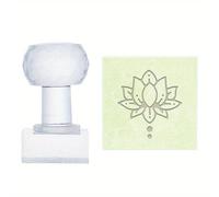 1pc de Jabón de Acrílico Transparente, Molde de de Flor Rectangular DIY, Suministros de Artesanía Transparentes para Jabones y Velas Hechos a , Sellos de Jabón, 60x33x35mm, 30x32mm
