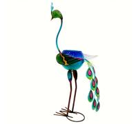 1pc Decorativa Grande de Hierro de Ave (sin Plantas), Adorno para Jardín Exterior, en Pintura Metálica, con Forma de Real, , Flamenco, Característica y Adorable, Decoración para Patio Exterior Grande