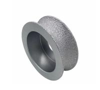 1PC Dia 75mm Semicircle Brazing Round Wheel Diamond Edge Profile Grinding Wheel Semi-Circular Edge Glass Pottery Grinding(1PCS-25mm)