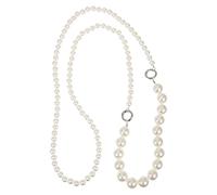 1pc Diagonal Span Strap Long Pearl Lanyard Pearl Pelón Móvil Colgante