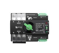 1pc Din Rail 3 phase ATS for PV 3P L N 220V-230V 63A Dual Power Automatic Transfer Electrical Selector Switch CZMDKEXM