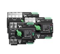 1PC Din Rail 3P L N 220V-230V 100A Dual Power Automatic Transfer Electrical Selector Switch Uninterrupted CZMDKEXM