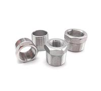 1pc DN40(M)-DN32(F) Heart Reducer Bushing BSP Male/Female Thread SS304 Stainless Steel Pipe Fittings PIUHRKLEVD
