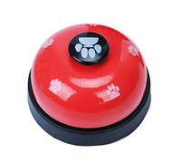 1PC Dog Training Bell Puppy Pet Training Bells Dog Cat Door Bell Clear Ring Tell With Non-skid Rubber Base Communication Device For Your Pet(Red)