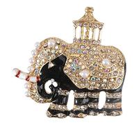 1Pc Elephant Shaped Rhinestone Suit Brooch Fashion Clothing Accessory