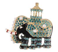 1Pc Elephant Shaped Rhinestone Suit Brooch Fashion Clothing Accessory