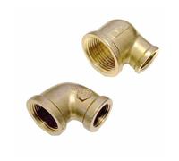 1pc Female-Female Reduce 1"- 1/2" BSPP Brass 90 Degree Elbow Round Pipe Fitting Reducer