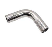 1pc Fit Tube I.D 19/25/32/38/45/51/57/63/76/89mm Hose Barbed 304 Stainless Steel Sanitary 90 Degree Elbow Pipe Fitting 5.0(38mm)