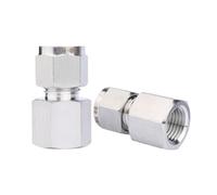 1PC Fit Tube OD 6mm To 1/8" BSPP Female Thread 304 Stainless Steel Double Ferrule Pipe Fitting Adapter