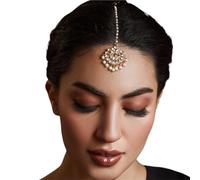 1pc Forehead Chain Women Wedding Jewelry Rhinestone Headband Hair Accessories Bride para ocasiones especiales y festivales(Gold)