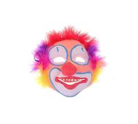 1pc Funny Clown Mask Halloween Elements Design Funny Face Mask for Kids Adults Red