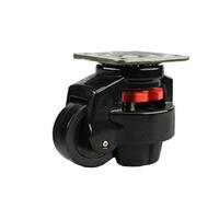 1pc GD-40F/60F/80F Level Adjustment Wheel Flat Support For Machine Big Equipment Lndustrial Casters(Black-60F)