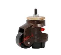 1pc GD-40F/60F/80F Level Adjustment Wheel Flat Support For Machine Big Equipment Lndustrial Casters(Brown-40S)