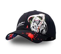 1pc Gorra de Béisbol Tilgomedal a , Bordado de Calavera del Ángel de la Muerte de Halloween, Gorra Snapback Ajustable y para Hombres y Mujeres, Lavable a , Estilo Gótico Rock
