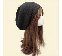 1pc Gorro de Punto Beige para Mujer Estilo con Bordo Moda Casual Simple Gorro de Pelo con Personalidad Pañuelo para la Cabeza Gorro Frío Gorro de Forro Polar Adecuado para Uso Diario