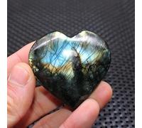 1pc Heart Shape Rose Quartz Crystal Stone Crafts Home Decor Gifts Labradorite Stone Heart Crystals Crafts (Color : 30x30mm, Size : 10pcs)