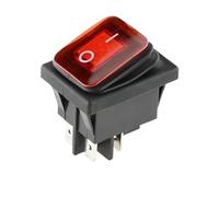 1PC Heavy Rocker Switch With Cap For Light red Supply 4Pin ON/OFF 16A 250VAC/20A 125V