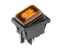 1PC Heavy Rocker Switch With Switch Cap For Light yellow Supply 4Pin ON/OFF 16A 250VAC/20A 125V