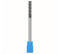 1pc HRC45 Molino de extremo de carburo de tungsteno ultrafino de 4 flautas, cortador de fresado CNC resistente al desgaste 6 mm de diámetro x 100 mm de longitud