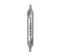1PC HSS Center Drill Bits Sprial Flute Drill Bits 60 Degree Wood Metal Bits Tools Hole Frilling Hole(2.5mm)