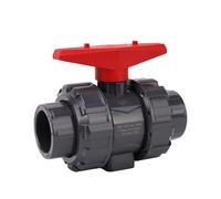 1pc Inner Dia20mm 25mm 32mm 40mm 50mm PVC Ball Valve Union Valve PVC Water Pipe Connector Plumbing Hose Fittings Slip Shut Valve(32mm (DN25))