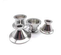 1pc KF10-KF16 304 Stainless Steel Vacuum Tapered Reducer Tri Clamp Flange Joint KF Vacuum Pipe Fittings PAJPXPCD