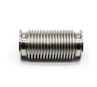 1PC KF16 KF25 KF40 KF50 High Vacuum Corrugated Pipe 100-1000mm Vacuum Flexible Hose 304 Stainless Steel(KF25,500mm)